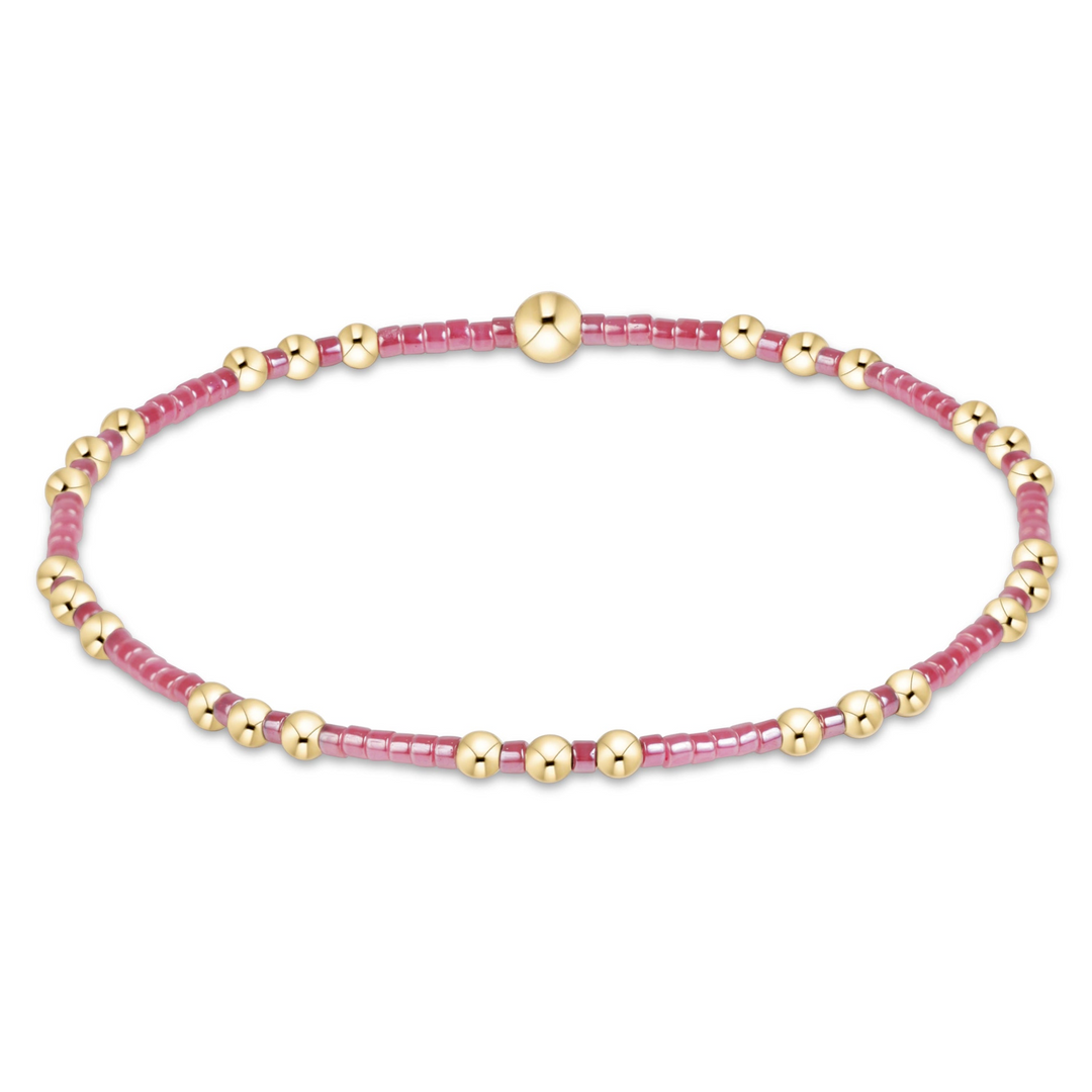 enewton - Hope Joy Pattern Pink Champagne Gold-Filled Bracelet (Standard 6.25")