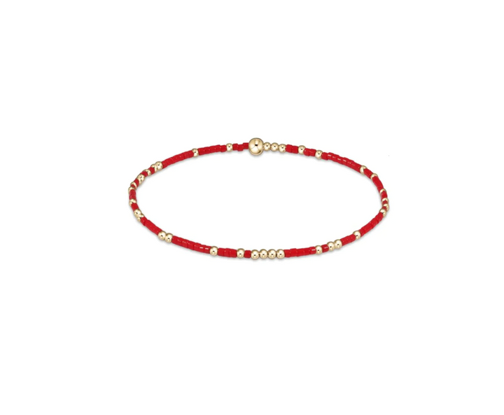 enewton - Hope Unwritten Bead Bracelet Bright red Gold-Filled Bracelet (Standard 6.25")