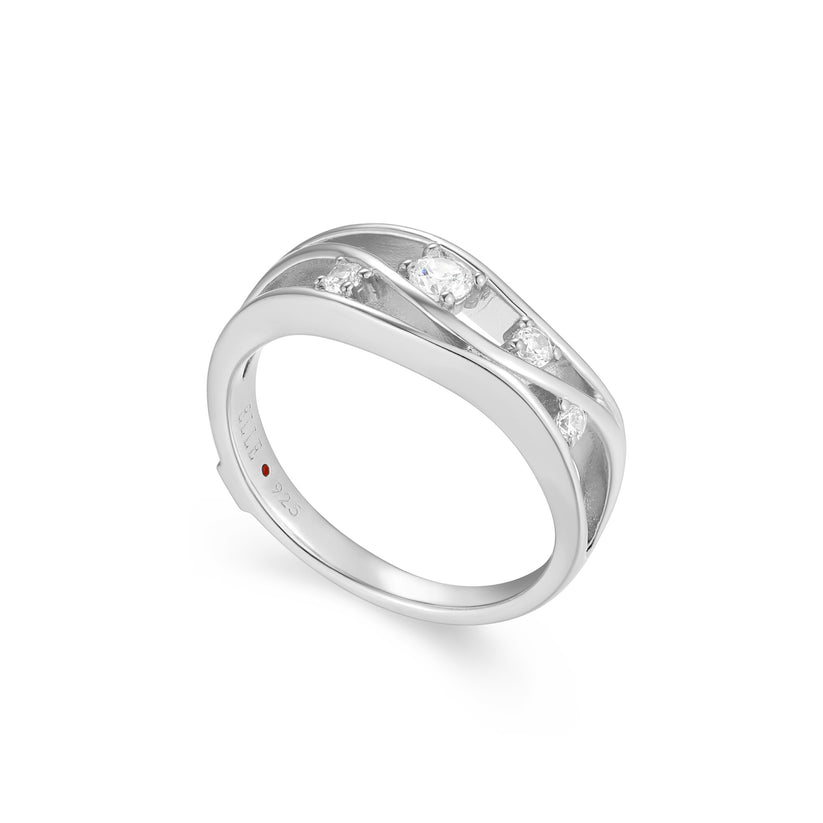 Sterling Silver Between Ring -