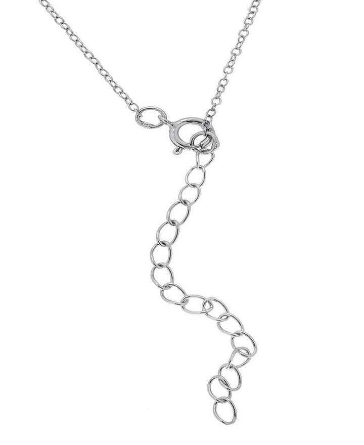 Lily Nily - Sterling Silver - Silver Freshwater Pearl Flower 14-16" Drop Necklace