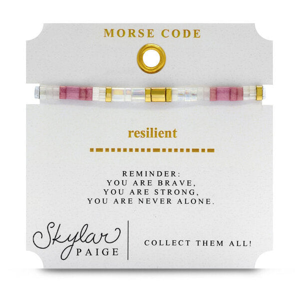 Stia Couture - - Gold "Resilient" Tila Bead Stretch Bracelet