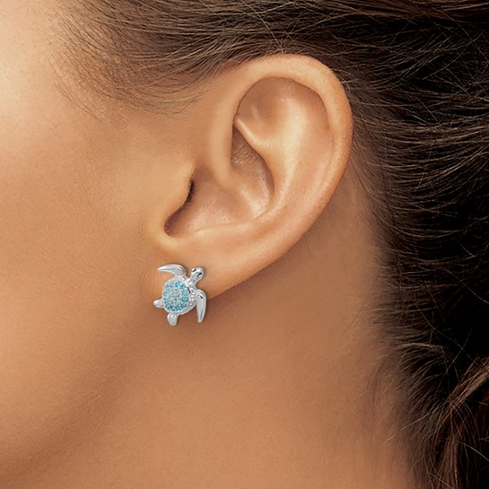 Sterling Silver Rhodium-Plated