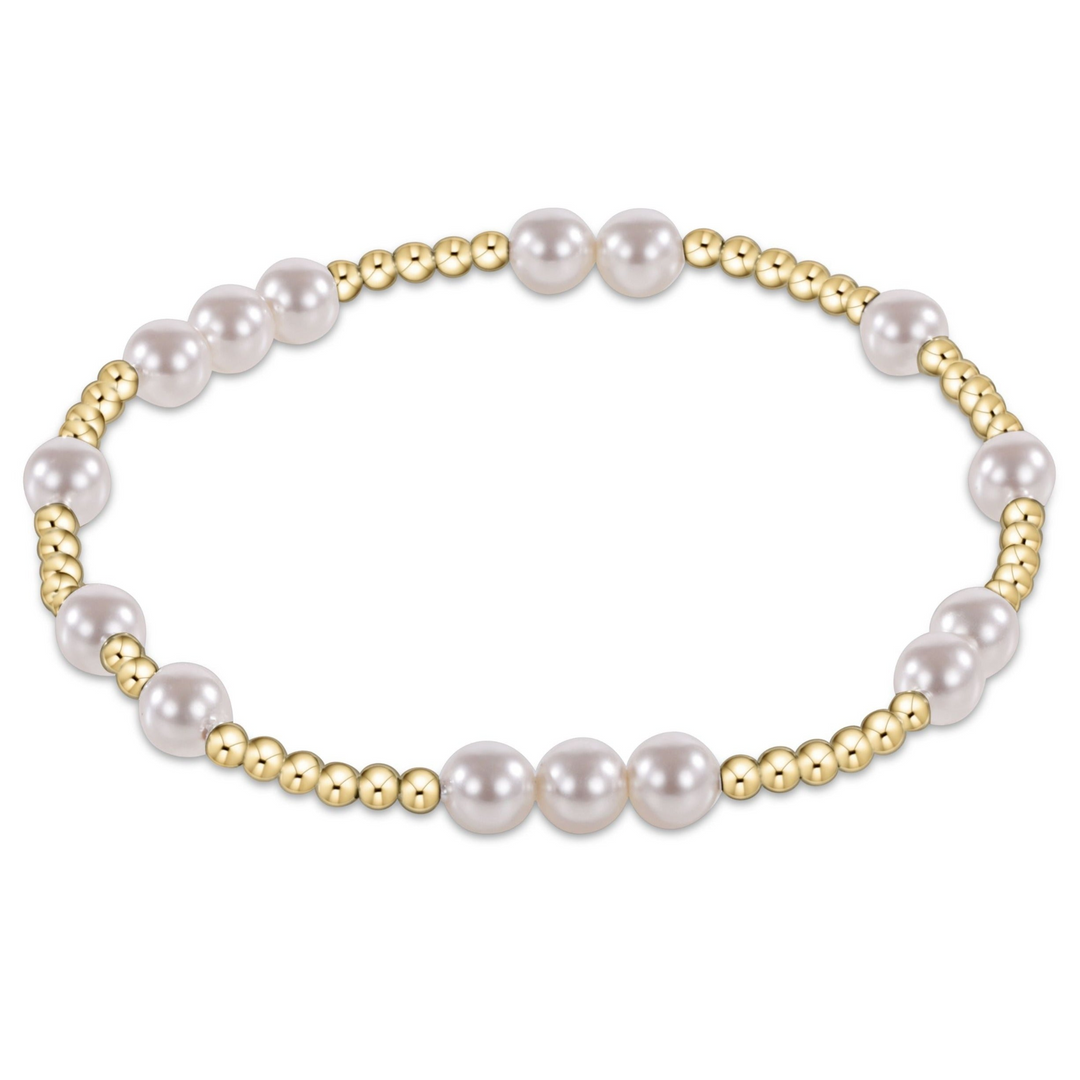 enewton - Hope Unwritten Bead Bracelet 5mm Pearl & Gold-Filled Bracelet (Standard 6.25")