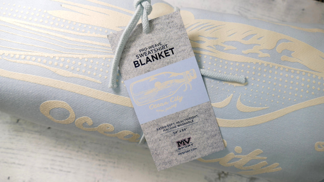 Arctic Blue Pro Weave Bottle Design Blanket