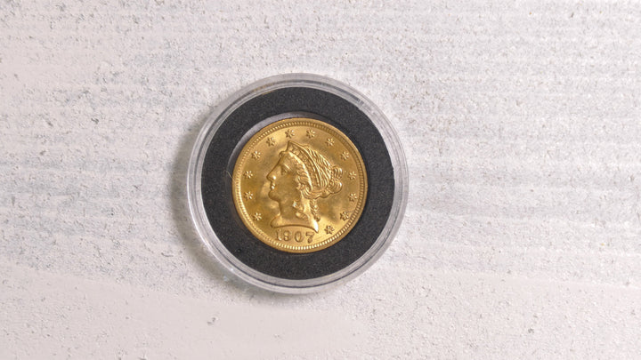 US 1907 $2.50 QUARTER EAGLE MS60