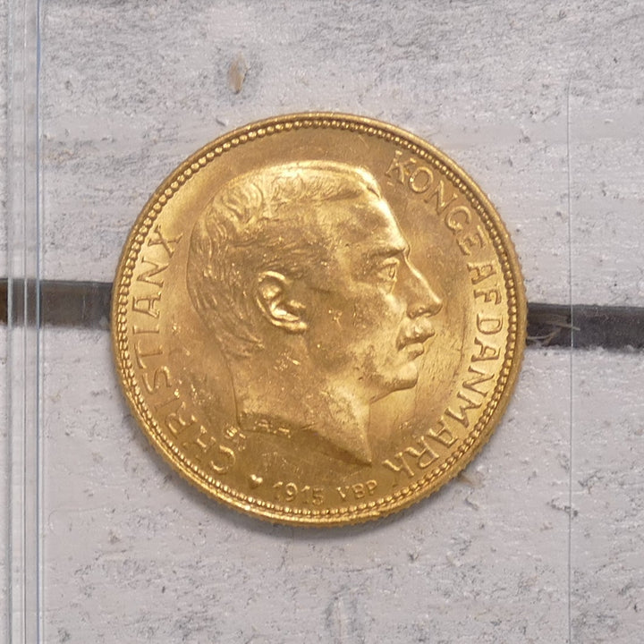Denmark 1915 20 kroner Royal Danish Mint