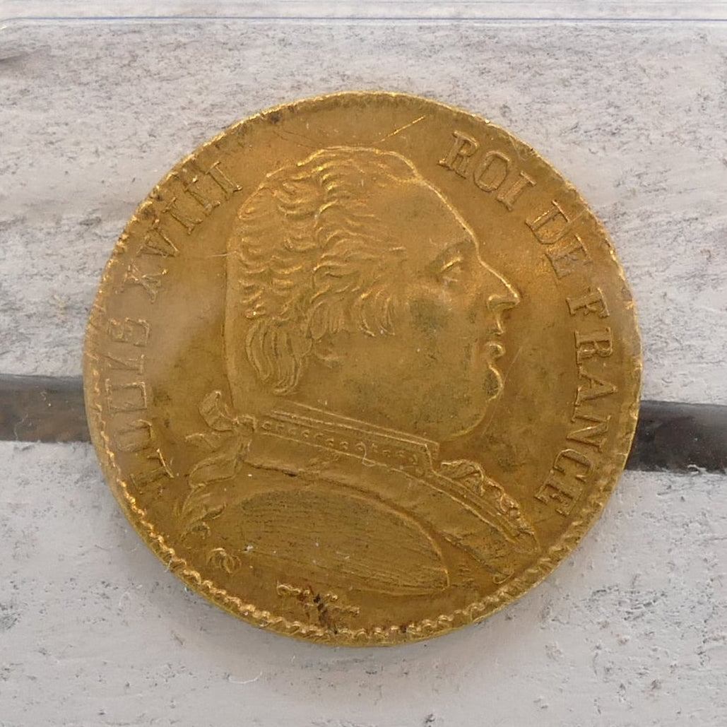 French 1814 20 franc Paris Mint