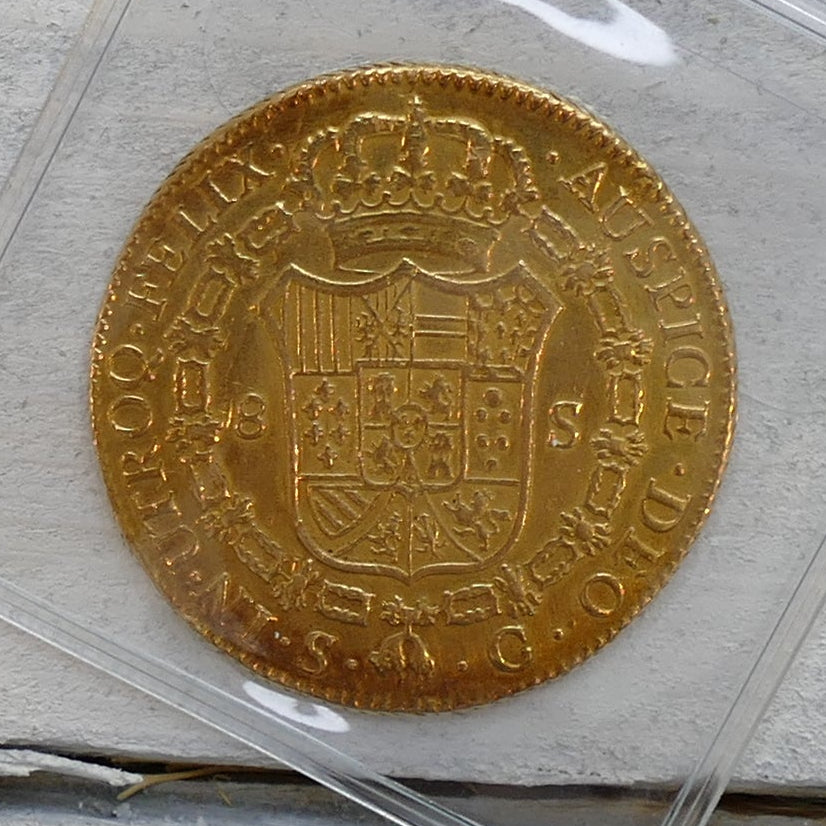 SPAIN 1788 SC 8 ESCUDOS
