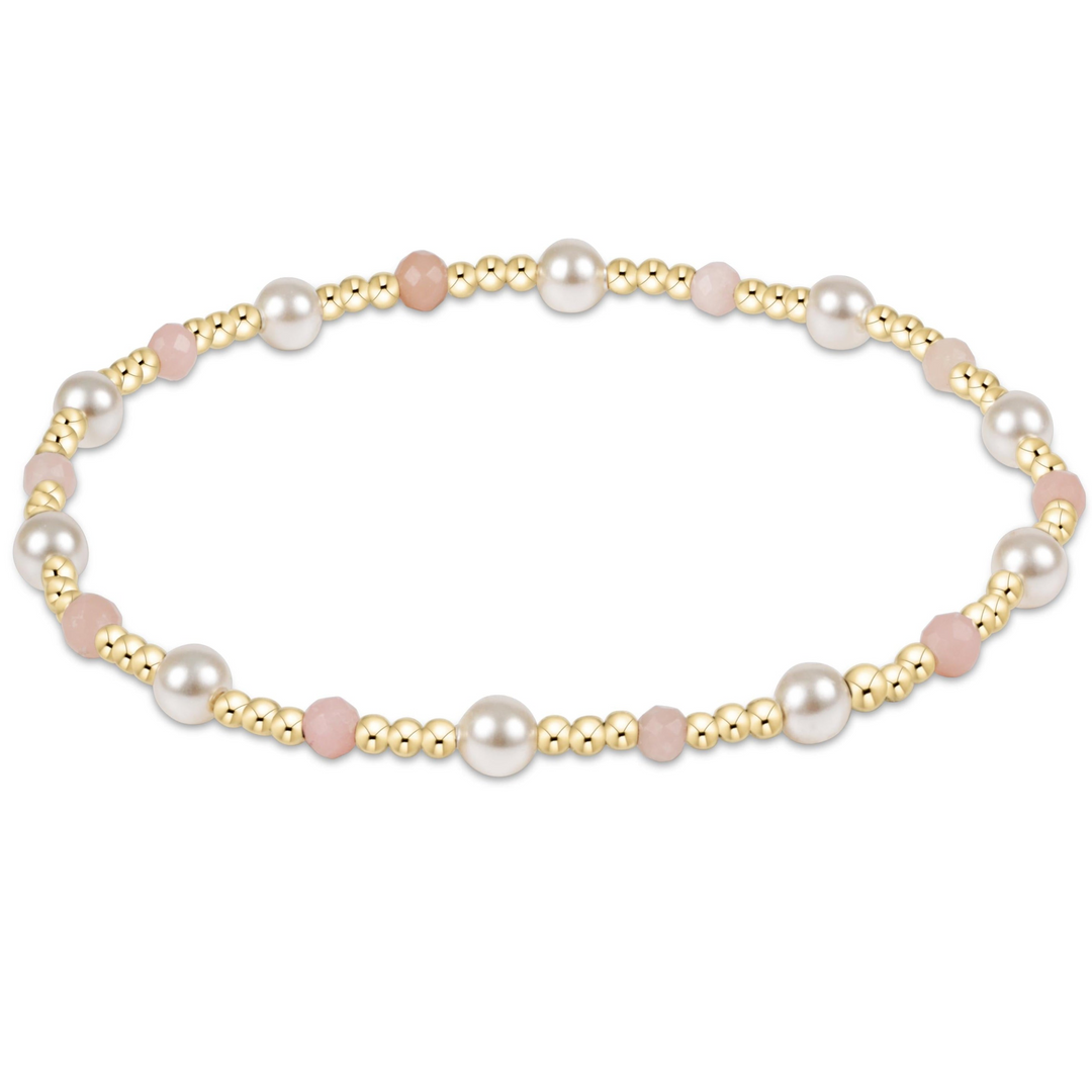 enewton - Sincerity Pearl 4mm - Pink Opal Gold-Filled Bracelet (Standard 6.25")