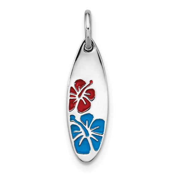 SS ENAMEL FLOWER SURFBOARD PEN