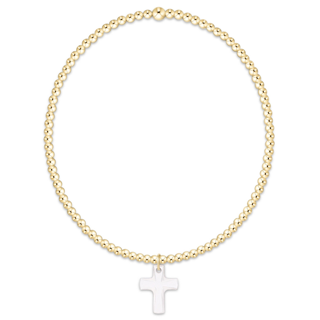 enewton - Classic 2mm Blessed Crystal Charm Gold-Filled Bracelet (Standard 6.25")