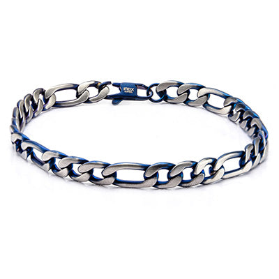 Stainless Steel Blue IP Figaro