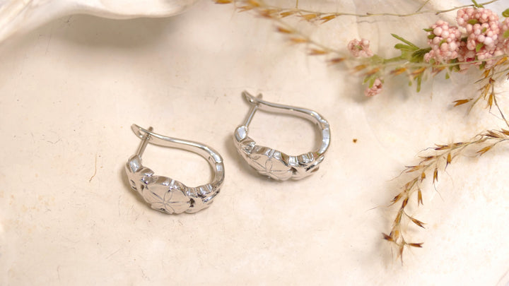 Sterling Silver - Silver Sea Life Lever Back Earrings