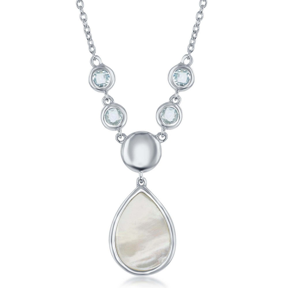Sterling Silver, Blue Topaz an