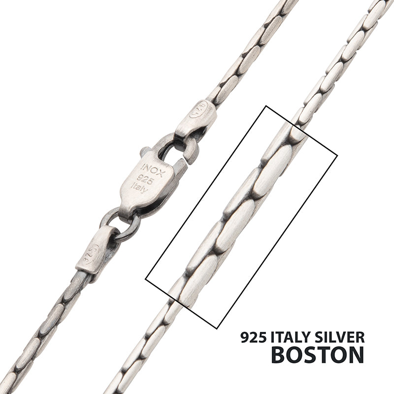 1.5mm 925 Italy Silver Black R