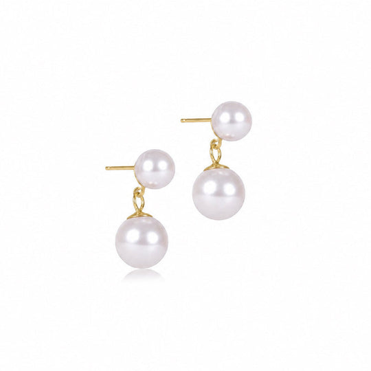 enewton - - Gold Filled Classic Ball 8mm Pearl Drop Earrings