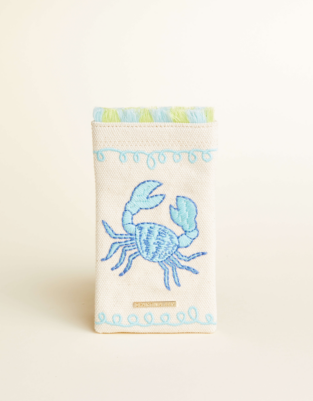Spartina - - Embroidered Sunglass Case Crab Accessory