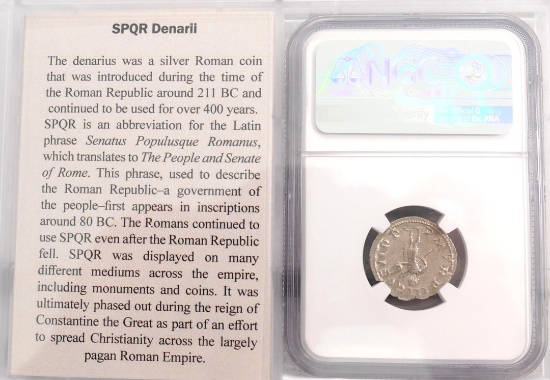 ROMAN EMPIRE 238-244 AD AR DENARIUS