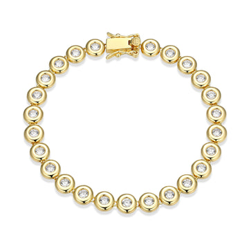 REIGN SS YGP CLEAR CZ BEZEL BR