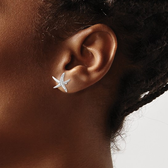 Sterling Silver Rhodium-Plated