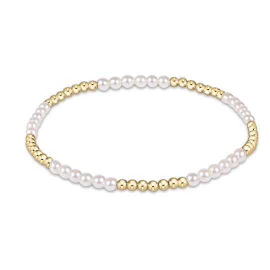 enewton - Classic Blissful Patttern 2.5mm/3mm Pearl & Gold-Filled Bracelet (Standard 6.25")