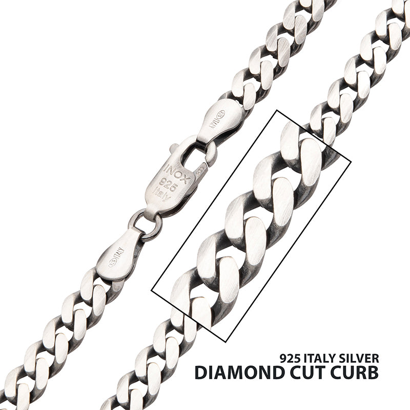 5.4mm 925 Italy Silver Black R