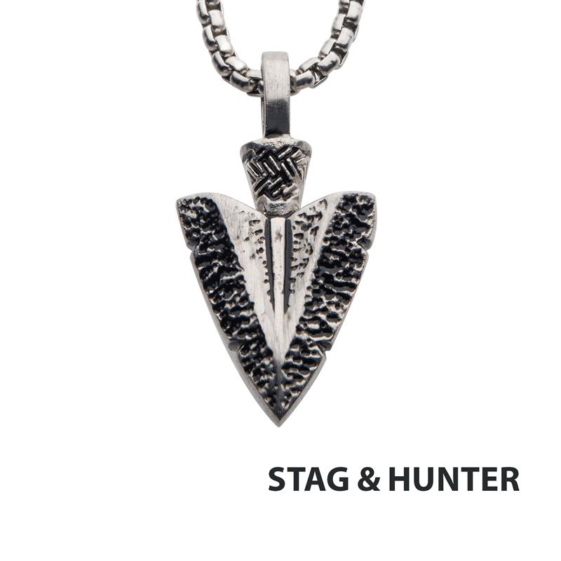 Antiqued Stainless Steel Arrow
