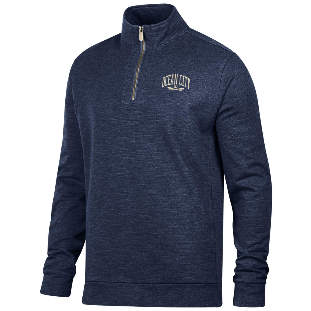 GEAR - Long Sleeve 1/4 Zip Cadet Collar OC Oars Sweatshirt - Navy