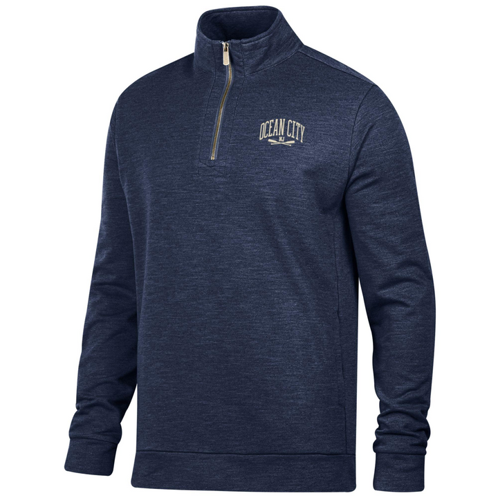 GEAR - Long Sleeve 1/4 Zip Cadet Collar OC Oars Sweatshirt - Navy