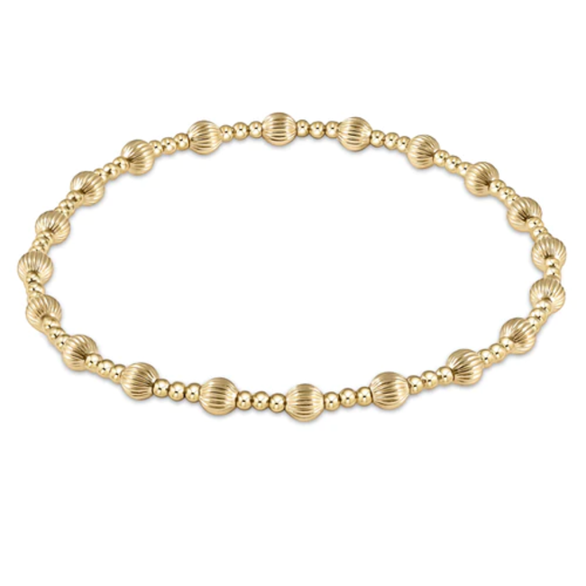 enewton - Dignity Sincerity Pattern 4mm Gold-Filled Bracelet (Standard 6.25")