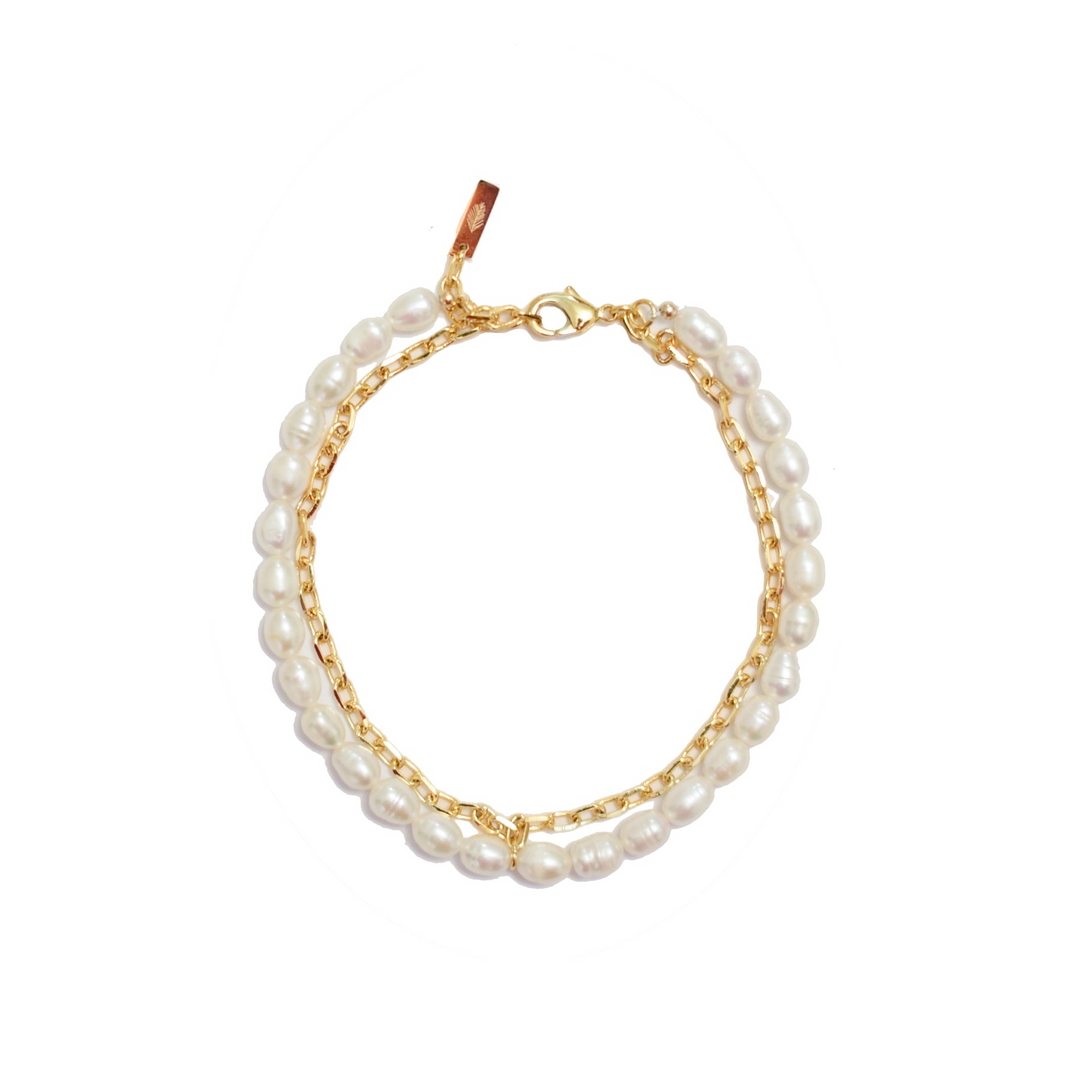 PARIS VIBE ANKLET FW PEARL - 1