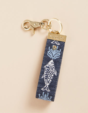 Spartina - - Embroidered Keychain Fish Accessory