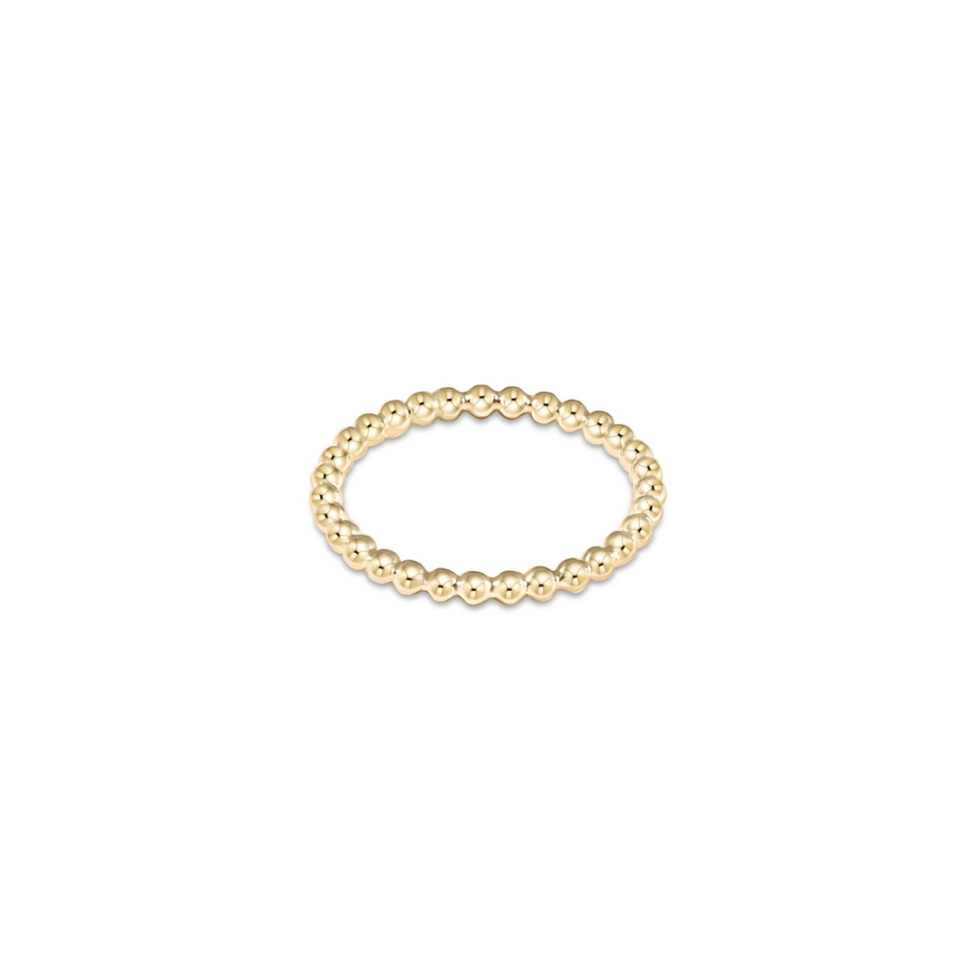 enewton - 14k gold-filled - Yellow Gold 2mm Classic Bead Ring (Size 7)