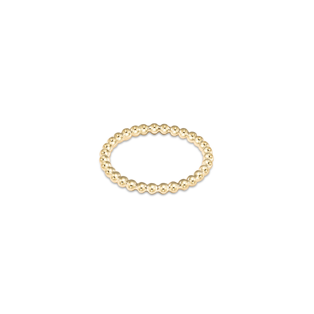 enewton - 14k gold-filled - Yellow Gold 2mm Classic Bead Ring (Size 6)