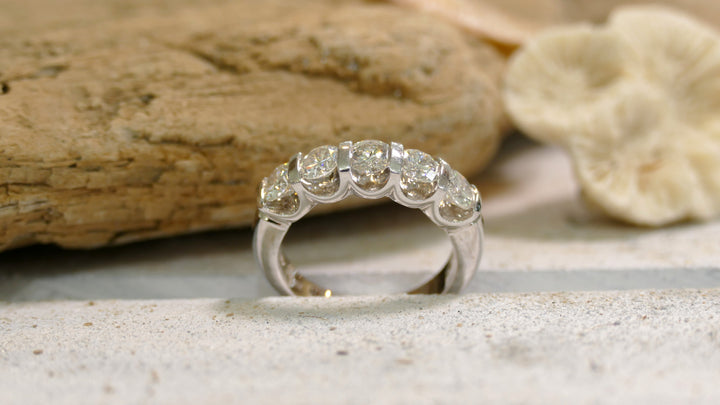 Platinum White Gold 1.52ct Diamond Ring (Size 6.5)