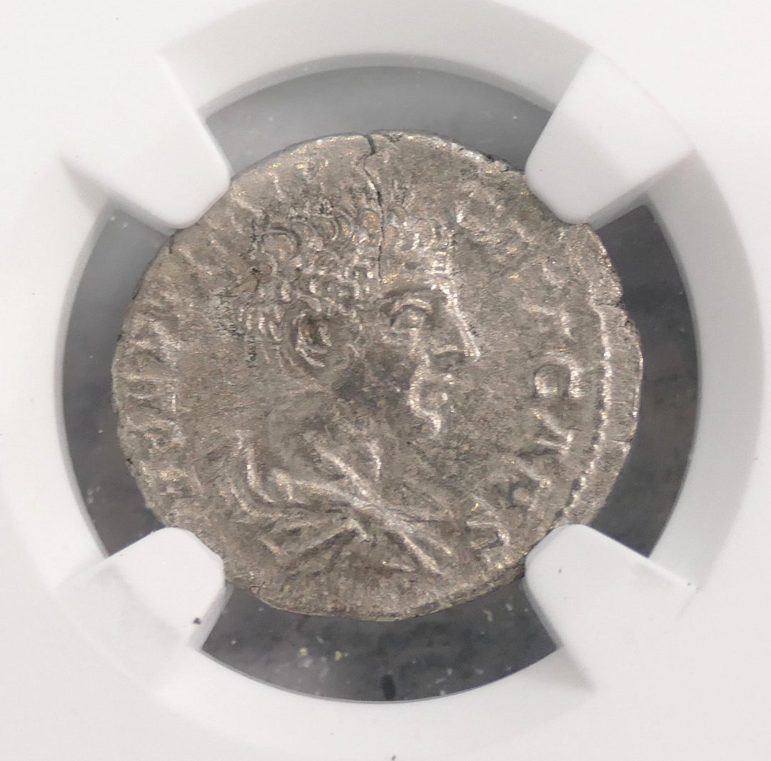 ROMAN EMPIRE 209-211 AD AR DENARIUS
