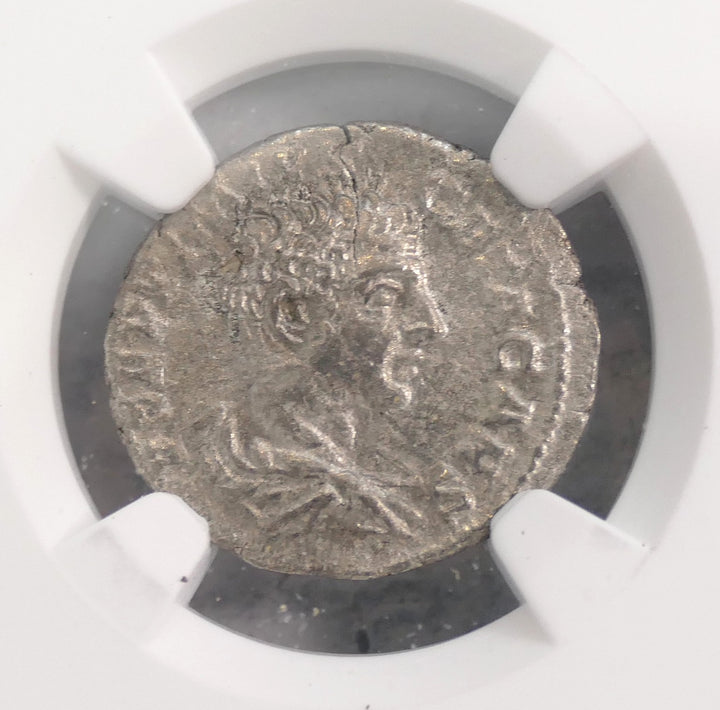 ROMAN EMPIRE 209-211 AD AR DENARIUS