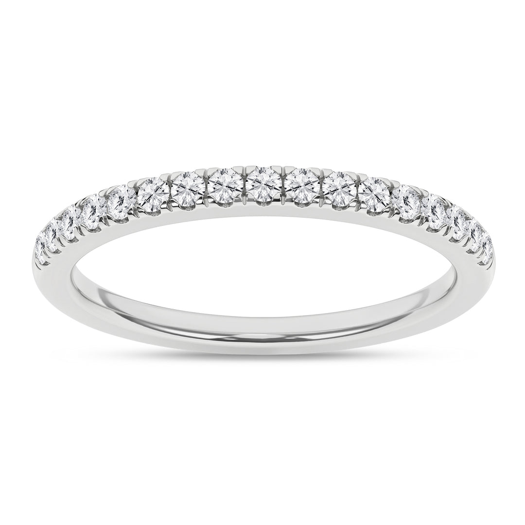 14k Yellow Gold .25ct Round Lab Grown Diamond Band Ring (Size 7)