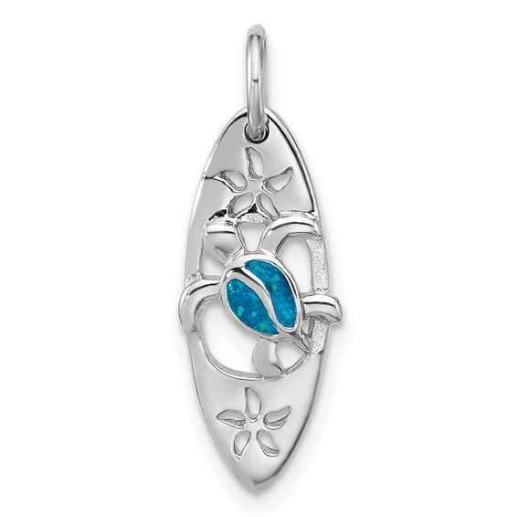 Sterling Silver Rhodium-Plated