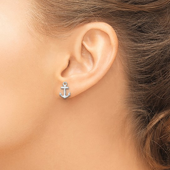 Sterling Silver Rhodium-Plated