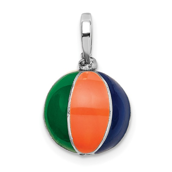 SS 3D POLISHED ENAMEL BEACH BA