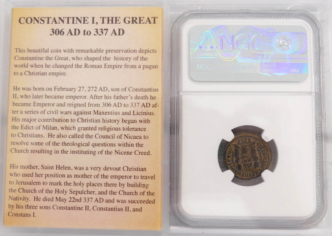Constantine AE3 BI NUMMUS ROMAN EMPIRE 307-337