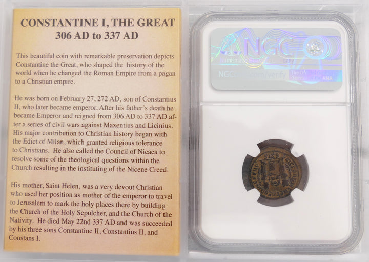 Constantine AE3 BI NUMMUS ROMAN EMPIRE 307-337