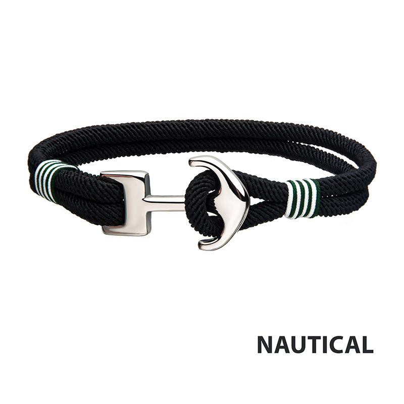 Black Paracord Rope with Stain