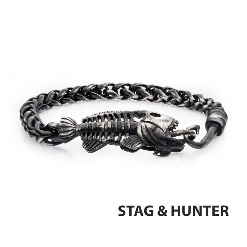 Gun Metal IP Wheat Chain with