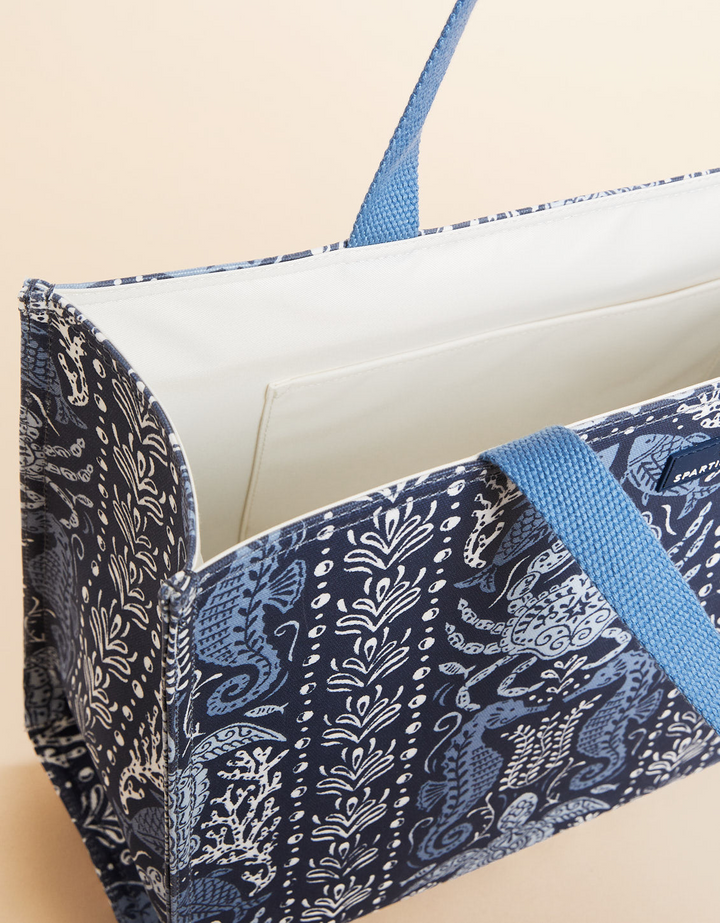 Spartina - - Navy Beach Tote Sea Life Accessory