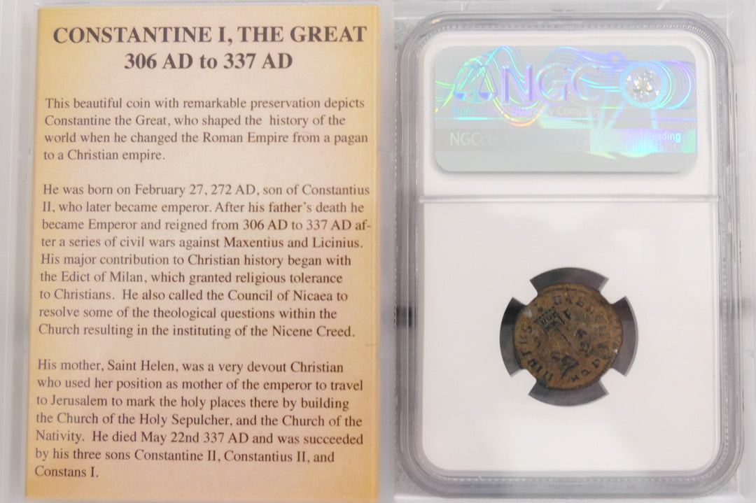 Constantine AE3 BI NUMMUS ROMAN EMPIRE 307-337 AD