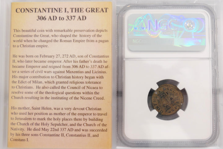 Constantine AE3 BI NUMMUS ROMAN EMPIRE 307-337 AD