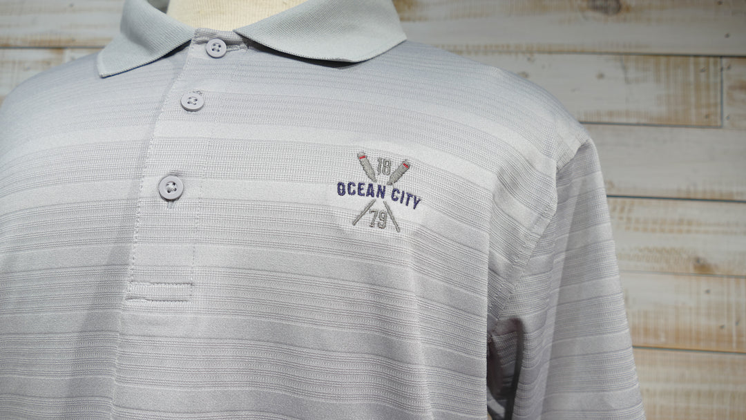 Champion - Short Sleeve Polo Shirt - Gray