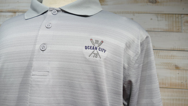 Champion - Short Sleeve Polo Shirt - Gray